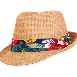Nash | Young Boy Paper Straw Fedora Hat | HK458