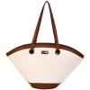 Natural, Canvas Shoulder Tote | CE6620 A