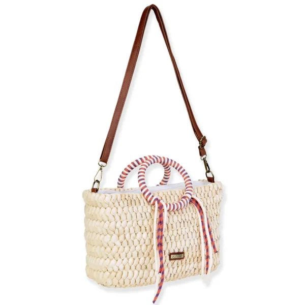 Natural, Corn Husk Crossbody | CE6687 A