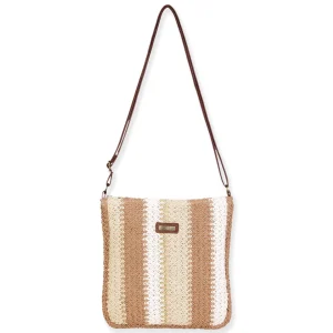 Natural, Paper Crochet Crossbody | CE6711 A