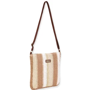 Natural, Paper Crochet Crossbody | CE6711 A