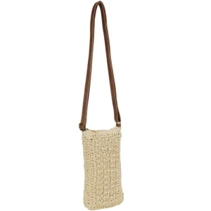 Natural, Paper Crochet Crossbody | CE6718 A