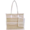 Natural, Paper Crochet Shoulder Tote | CE6705 A