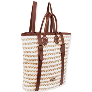 Natural, Paper Straw Backpack | CE6641 A