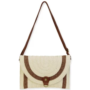 Natural, Paper Straw Crossbody | CE6723 A