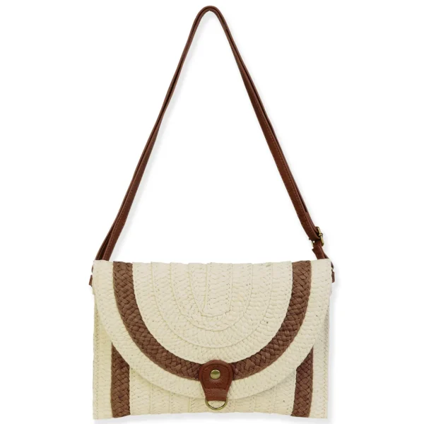Natural, Paper Straw Crossbody | CE6723 A