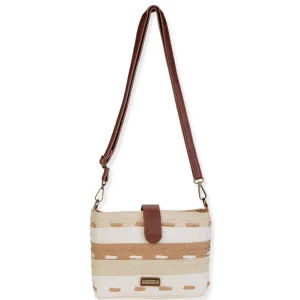 Natural, Paper Straw Crossbody | CE6684 A
