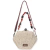 Natural, Paper Straw Crossbody | CE6645 A