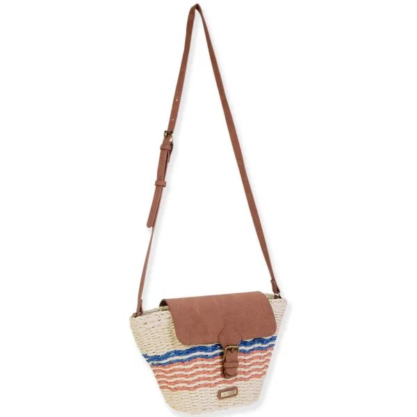 Natural, Paper Straw Crossbody | CE6732 A