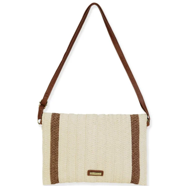 Natural, Paper Straw Crossbody | CE6723 A