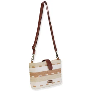 Natural, Paper Straw Crossbody | CE6684 A