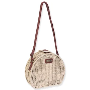 Natural, Paper Straw Crossbody | CE6647 A