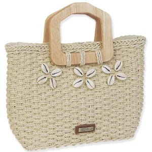 Natural, Paper Straw Medium Tote | CE6643 A