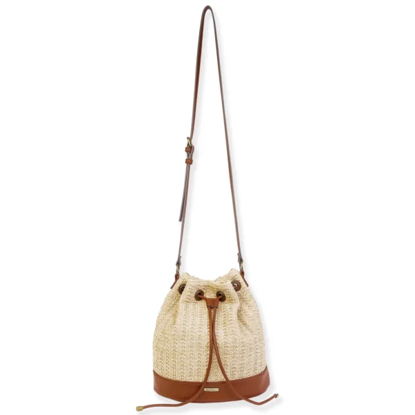 Natural, Poly Straw Crossbody | CE6631 A