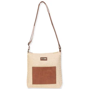 Natural, Poly Straw Crossbody | CE6633 A