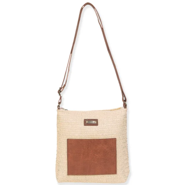 Natural, Poly Straw Crossbody | CE6633 A