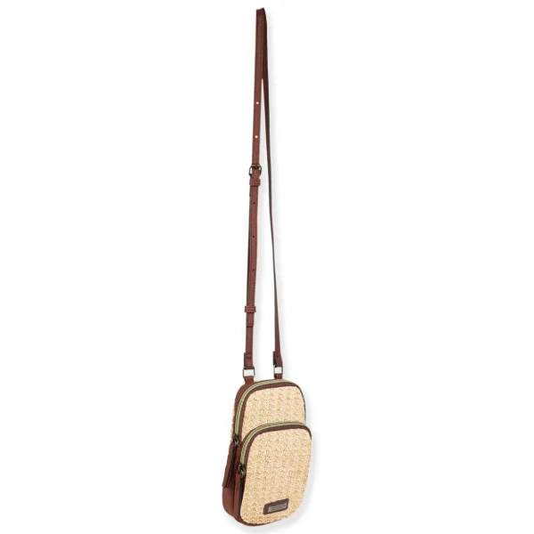 Natural, Poly Straw Crossbody | CE6632 A