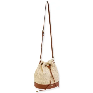 Natural, Poly Straw Crossbody | CE6631 A