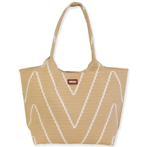 Natural, Polyester Shoulder Tote | CE6662 A