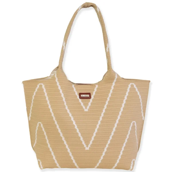 Natural, Polyester Shoulder Tote | CE6662 A