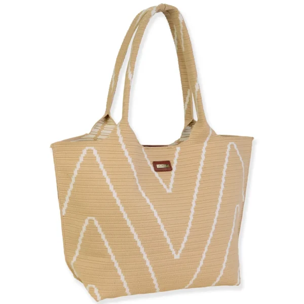 Natural, Polyester Shoulder Tote | CE6662 A