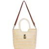 Natural, PP Straw Shoulder Tote | CE6733 A