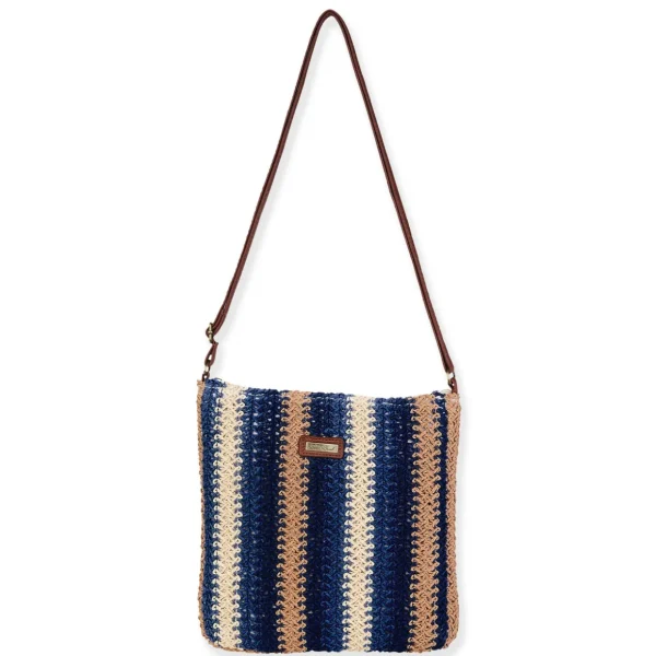 Navy, Paper Crochet Crossbody | CE6711 B
