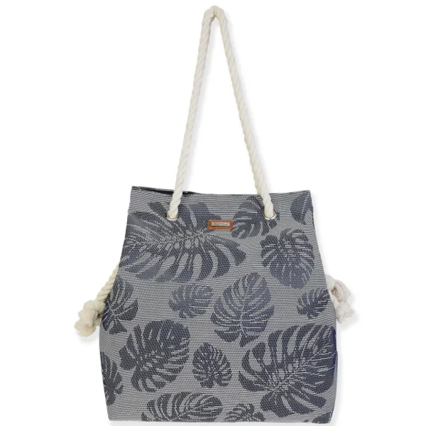 Navy, PP Straw Gap Tote | CE6737 B