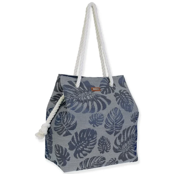 Navy, PP Straw Gap Tote | CE6737 B