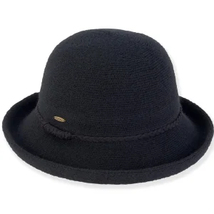Noel | Women's Soft Wool Up Brim Braided Faux Suede | AD1620