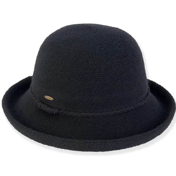 Noel | Women's Soft Wool Up Brim Braided Faux Suede | AD1620