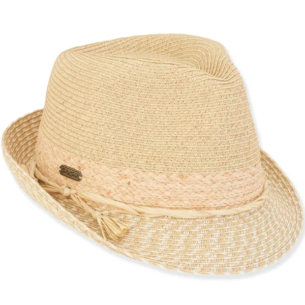 Oaklynn | Women's Paper Straw Fedora Hat | HH3017