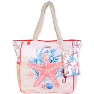 Pastel Starfish Shell, Shoulder Tote | SD4800
