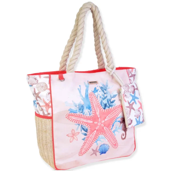 Pastel Starfish Shell, Shoulder Tote | SD4800