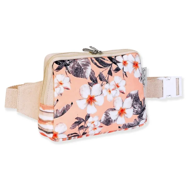 Peach Floral, Crossbody Belt Bag | SD4812