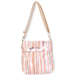 Peach Floral, Medium Crossbody | SD4811