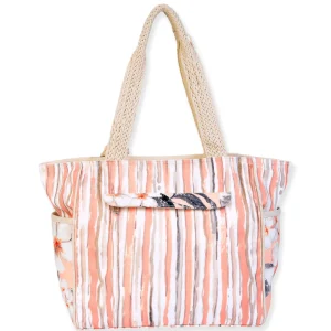 Peach Floral, Shoulder Tote | SD4810