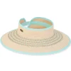 Penelope | Women's Paper Straw Roll-Up Sun Visor Hat | HCJ401