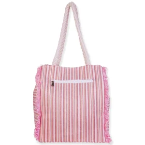Pink, 70% Cotton/30% Poly Shoulder Tote | CE6730 A