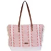 Pink, Cotton Shoulder Tote | CE6622 B
