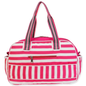 Pink, Duffle Bag Two Way Stripes | SNS6850 B