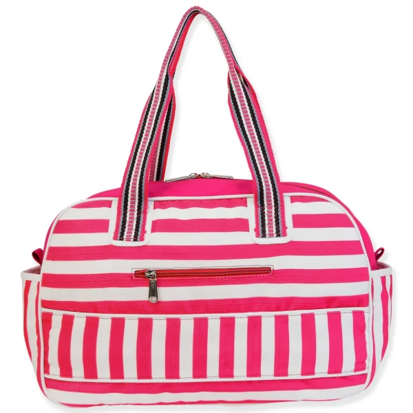 Pink, Duffle Bag Two Way Stripes | SNS6850 B