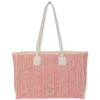 Pink, Paper Straw Handbag | CE6656 A