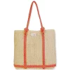 Pink, Paper Straw Handbag | CE6689 A