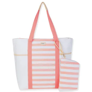 Pink, Paper Straw Shoulder Tote | CE6714 A