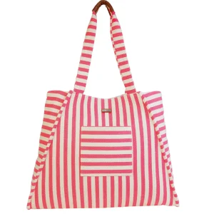 Pink, Poly-Cotton Shoulder Tote | CE6659 A