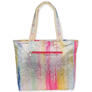 Pink, Shoulder Tote Ombre Crushed Foil | SNS6820 A