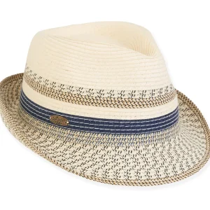 Quiberon | Women's Paper Straw Fedora Hat | HCJ367