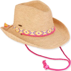 Raya | Young Girl Paper Braid Western Hat | HK480