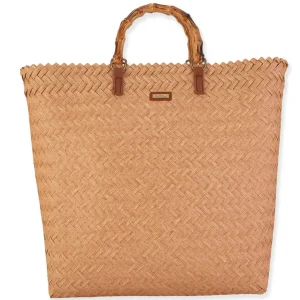 Regina | Poly Straw Shoulder Tote | CE6583